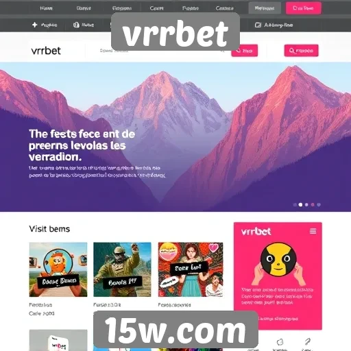 Interface e usabilidade do site vrrbet